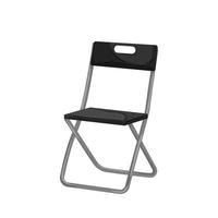 sittplats hopfällbar stol tecknad serie vektor illustration