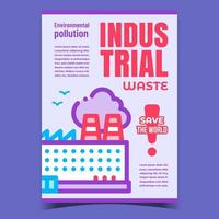 Industrieabfälle, Welt-Promo-Banner-Vektor retten vektor