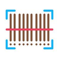 Barcode Posttransportunternehmen Symbol Vektor Illustration