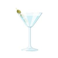 Martini-Cocktail-Cartoon-Vektor-Illustration vektor