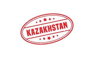 Kasachstan-Stempelgummi mit Grunge-Stil auf weißem Hintergrund vektor