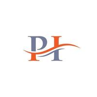 Pi-Brief verknüpftes Logo für Geschäfts- und Firmenidentität. anfangsbuchstabe pi logo vektorvorlage vektor