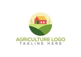 Logo-Design für die Landwirtschaft. landwirtschaftszeichen, landwirtschaftliche logotyp-vektorvorlage vektor