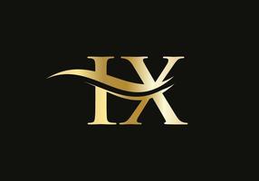 ix verlinktes Logo für Geschäfts- und Firmenidentität. kreativer buchstabe ix logo vektor