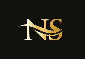 ns verknüpftes Logo für Geschäfts- und Firmenidentität. kreativer buchstabe ns logo vektor