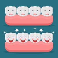 Falsche Zähne Vektoren