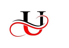 Anfangsbuchstabe u-Logo-Design-Vorlage vektor