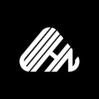 whn Brief Logo kreatives Design mit Vektorgrafik, whn einfaches und modernes Logo. vektor