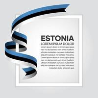 Estonia abstrakte Wellenflagge Band vektor