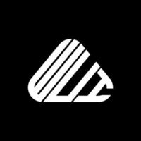Wui Letter Logo kreatives Design mit Vektorgrafik, Wui einfaches und modernes Logo. vektor