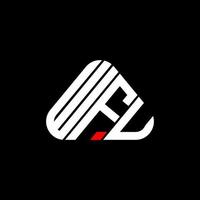 wfu Letter Logo kreatives Design mit Vektorgrafik, wfu einfaches und modernes Logo. vektor
