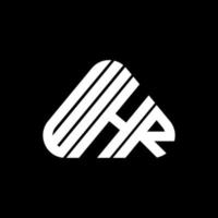 whr brev logotyp kreativ design med vektor grafisk, whr enkel och modern logotyp.