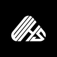 whs brev logotyp kreativ design med vektor grafisk, whs enkel och modern logotyp.