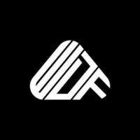 wdf letter logo kreatives design mit vektorgrafik, wdf einfaches und modernes logo. vektor
