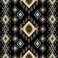 ikat mönster. geometrisk etnisk mönster afrikansk, amerikansk, västra, pakistan, asien, aztek motiv textil- och bohemisk.design för bakgrund, tapeter, matta skriva ut, tyg, batik, kakel. ikat paisley vektor. vektor