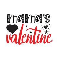 Mamas Valentinstag-Svg-Design vektor