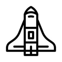 space-shuttle-raumschiff-symbol-umriss-illustration vektor