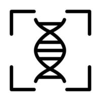 Symbol für menschliche DNA-Tests, Vektorgrafik vektor
