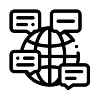 Online-Chat-Symbol, Vektorgrafik vektor