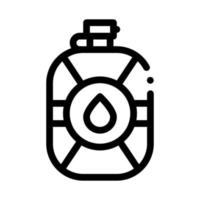 Wasserflasche Symbol Vektor Umriss Illustration