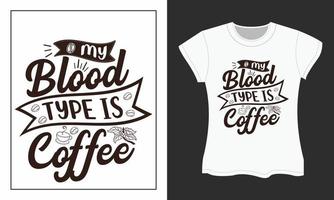 kaffe svg skära filer design. kaffe svg t-shirt design. kaffe t-shirt design. vektor