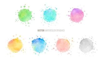 vektor vattenfärg stänk, bakgrund för titel och logotyp