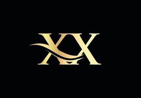 xx länkad logotyp för företag och företag identitet. kreativ brev xx logotyp vektor