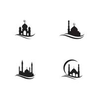 Moschee muslimische Symbol Vektor Illustration