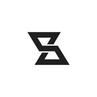 brev s enkel oändlighet monoline logotyp vektor
