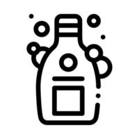 Shampoo Flasche Symbol Vektor Umriss Symbol Illustration