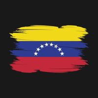 venezuela flagga borsta vektor illustration