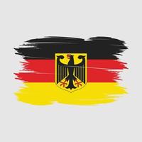 Tyskland flagga borsta vektor illustration