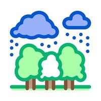 tropisk regn ikon vektor översikt symbol illustration