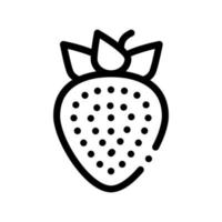 gesundes Essen Obst Erdbeere Vektor Zeichen Symbol