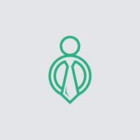 Geschäftsmann Logo Konzept Zeichen Symbol Symbol Elementdesign. chef, führer, marketing, geschäft, anzug, krawattenlogo. vektor