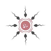Sperma-Icon-Design-Illustration vektor
