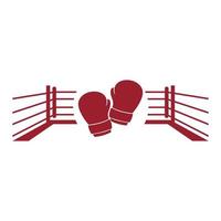 boxning logotyp ikon design vektor