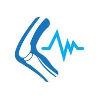gemensam ben vektor logotyp design för ortopedisk kliniker