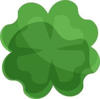 vektor ClipArt klöver, st. patricks dag Semester symbol, fyra löv klöver, Nej bakgrund