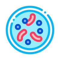 sjukdom sjukdom bakterie vektor tunn linje ikon
