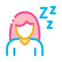 sömnighet symptomp av graviditet vektor tecken ikon