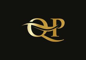 elegant och eleganta qp logotyp design för din företag. qp brev logotyp. qp logotyp för lyx varumärke. vektor