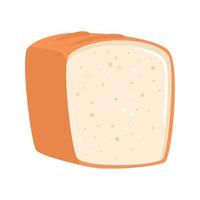 bröd bageri ikon, i vit bakgrund vektor