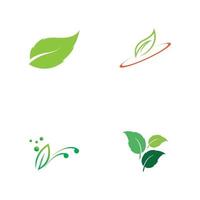 Baum-Blatt-Vektor-Logo-Design, umweltfreundliches Konzept vektor