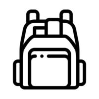 menschliche Shop-Rucksack-Symbol-Vektor-Umriss-Illustration vektor