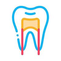 dental röntgen bild stomatologi vektor tecken ikon