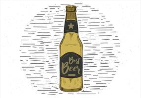 Freie Hand gezeichnete Vektor-beste Bier-Illustration