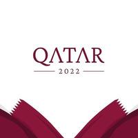 Banner-Designvorlage zum Unabhängigkeitstag von Katar vektor