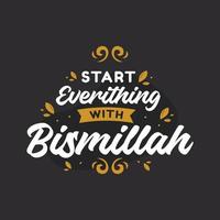 Designvorlage für Bismillah-Banner vektor