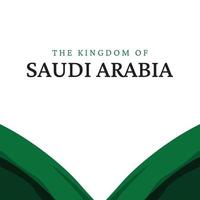 Banner-Designvorlage für den Unabhängigkeitstag von Saudi-Arabien vektor